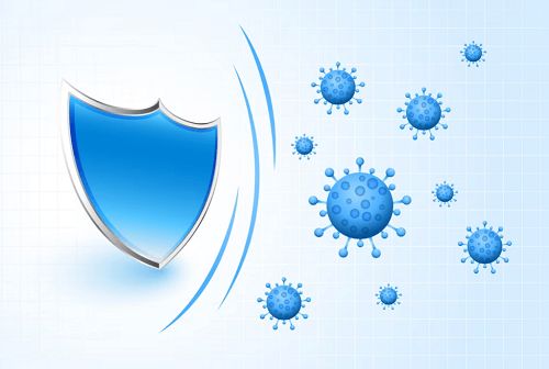 면역 체계를 표현한 그림