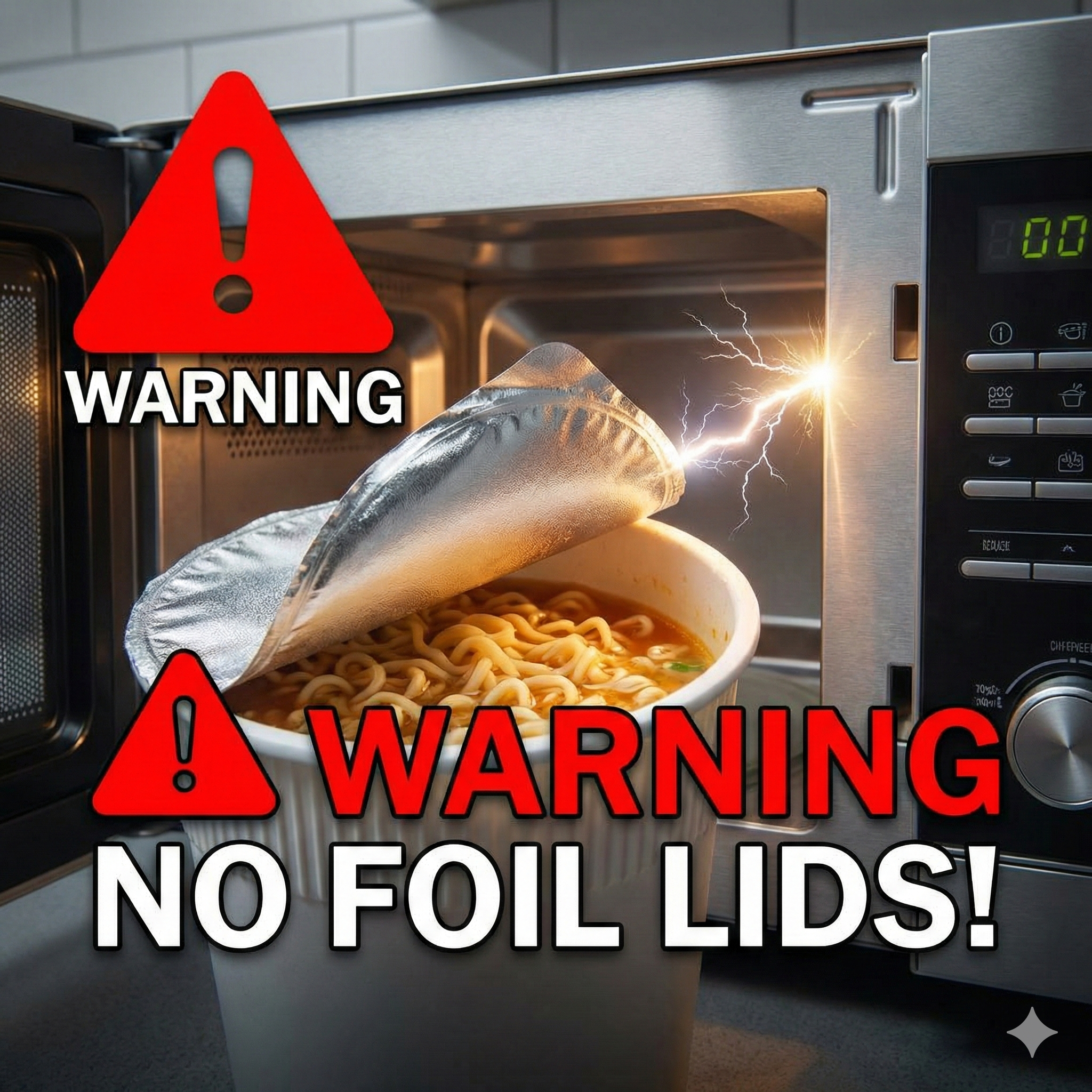 컵라면 뚜껑 전자레인지 넣어도 될까? 화재 위험과 올바른 조리법 총정리