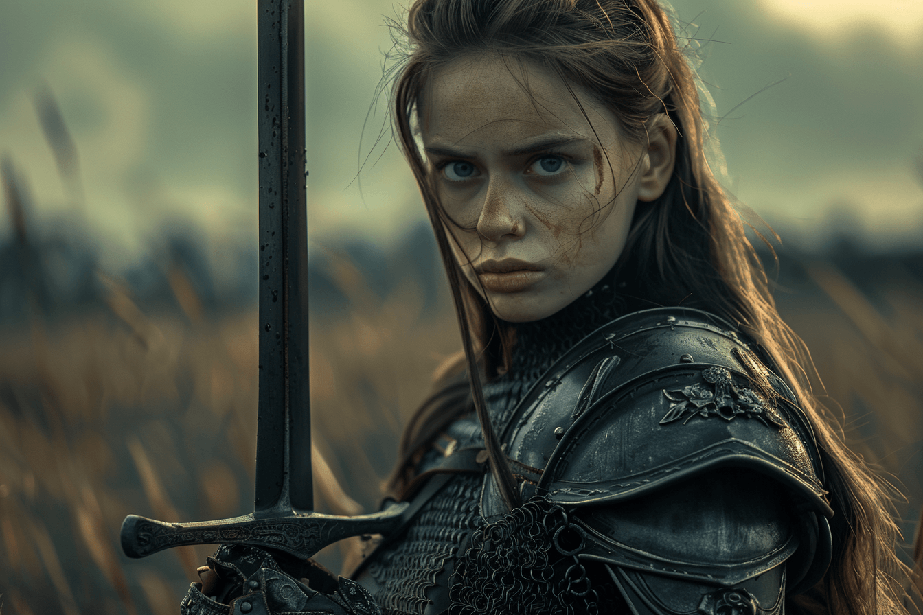 갑옷을-입고-검을-들고-있는-여전사