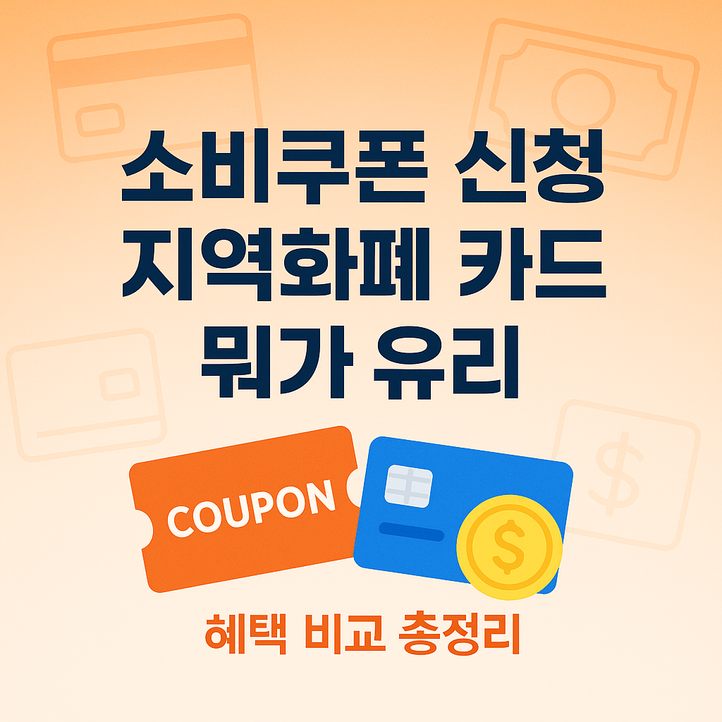 소비쿠폰 지역화폐 카드