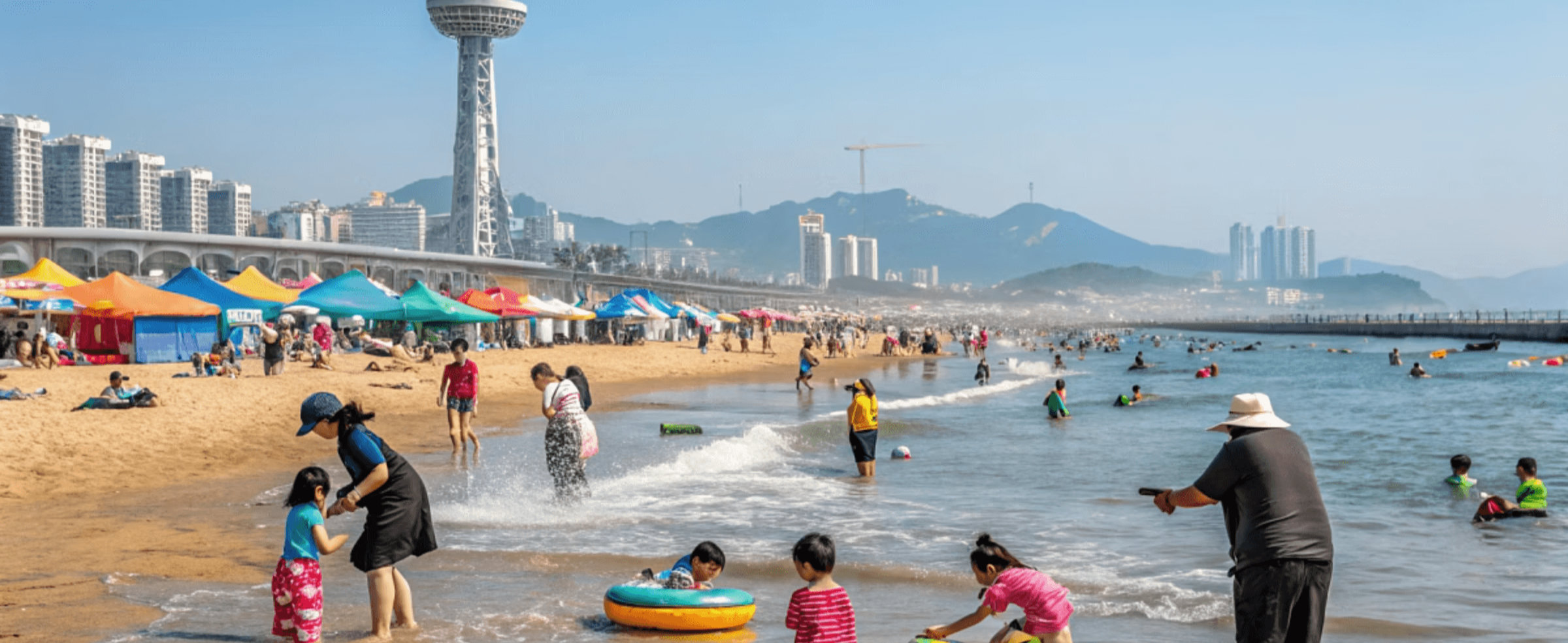 해수욕장 이미지