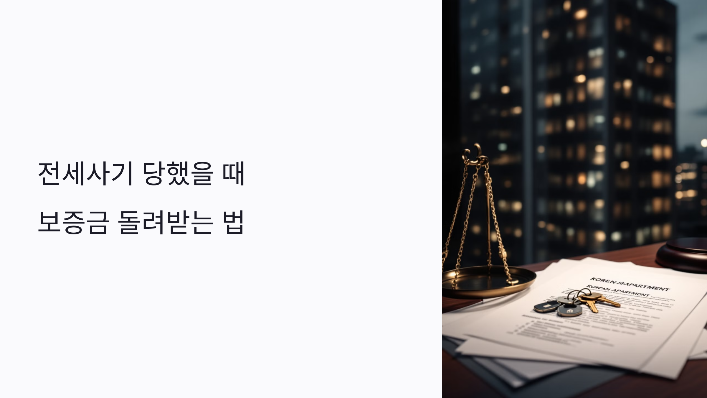 전세사기 당했을 때 보증금 돌려받는 법: 2025 최신 대응 전략 6단계