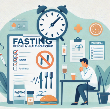 건강검진 전 금식하는 사람 이미지