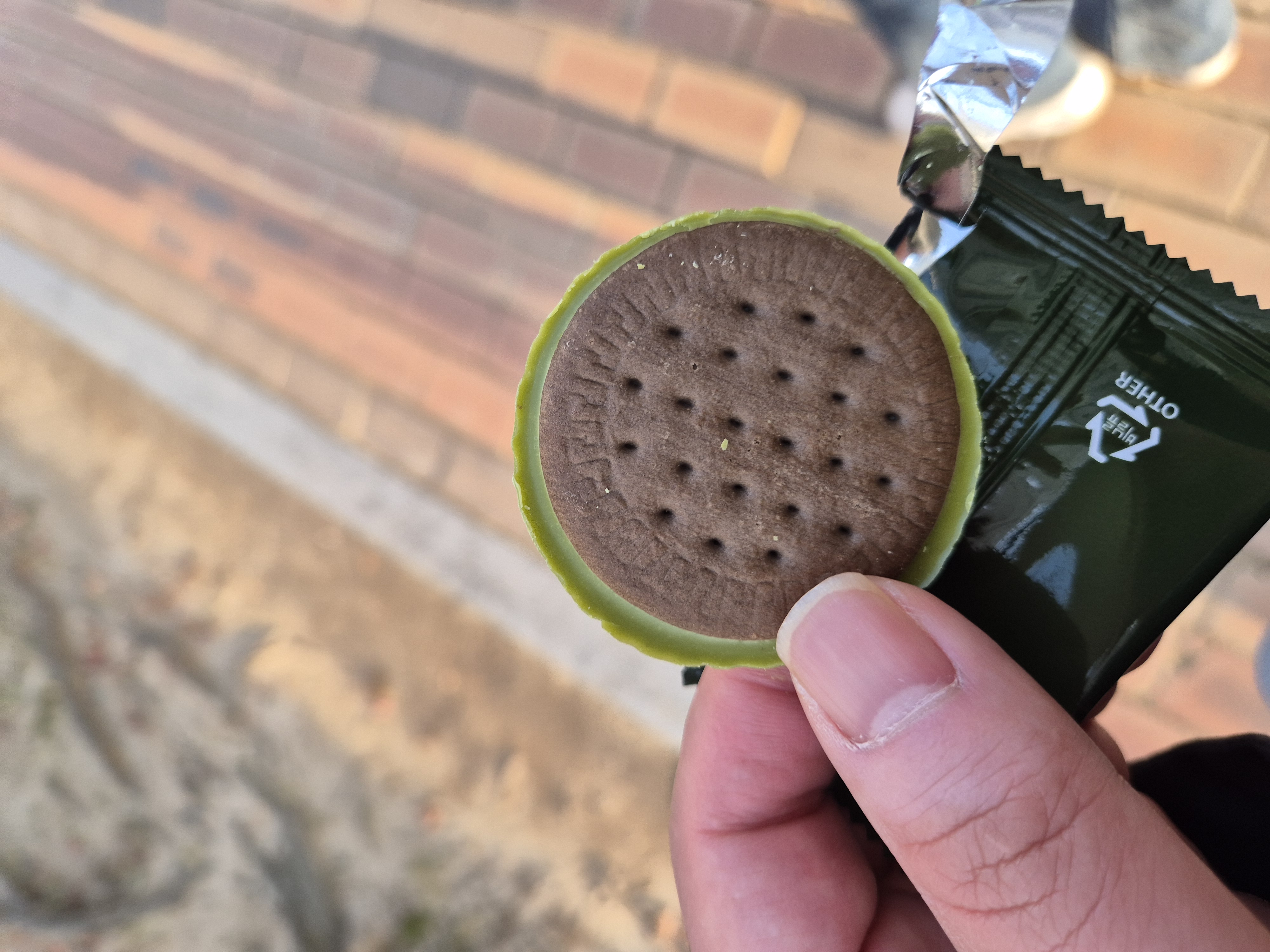 빈츠 말차 초콜릿 비스킷반