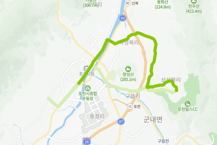 포천-73-3번-버스-노선-지도