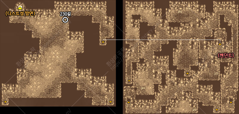 디스트 동굴 전반 이미지