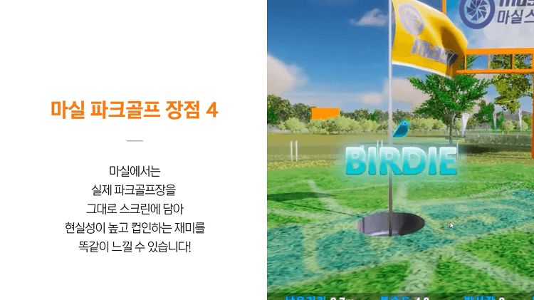 실내 스크린 파크골프 (마실파크골프) 장점