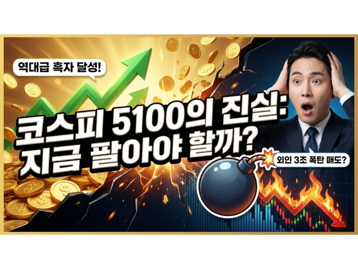 코스피 5100 문턱에서 터진 '외인 폭탄', 지금이라도 팔아야 할까?