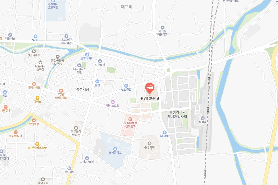 홍성시외버스터미널 시간표 조회 및 예매방법