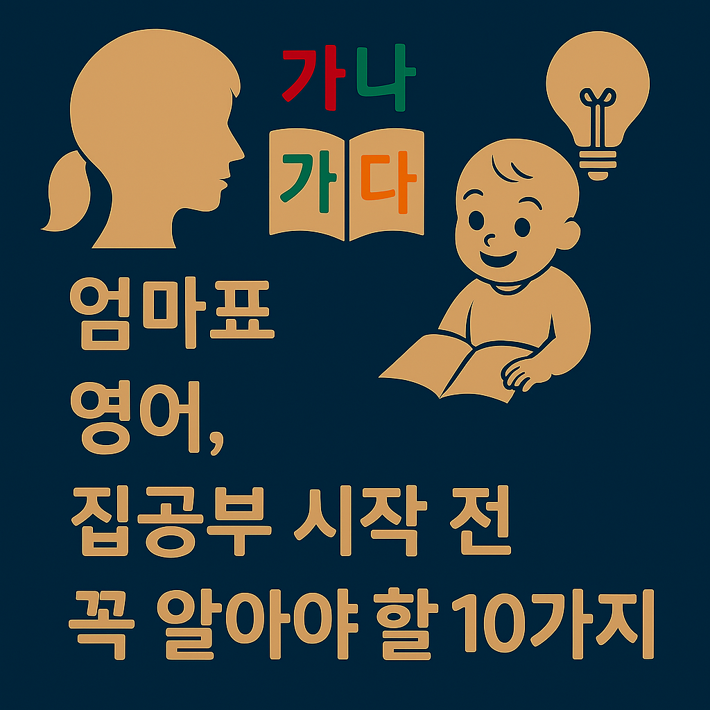 엄마표 영어, 집공부 시작 전 꼭 알아야 할 10가지