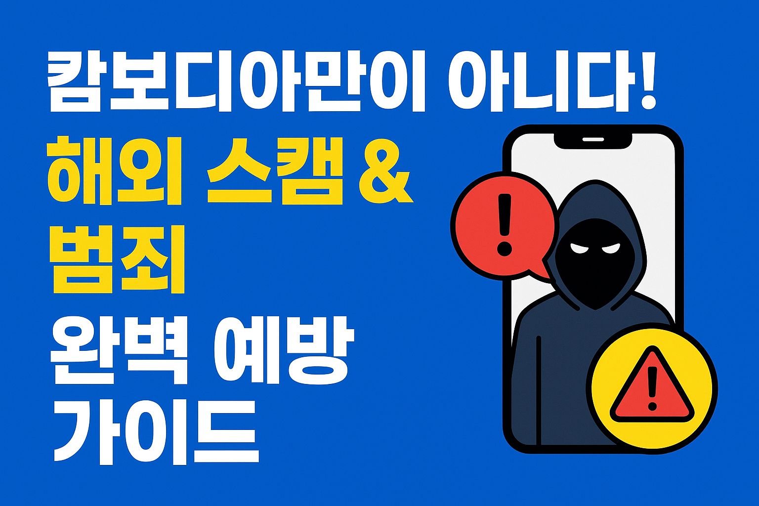 해외 스캠 &amp; 범죄 완벽 예방 가이드