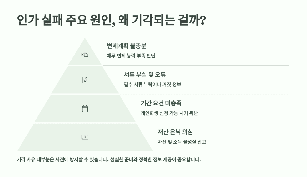 인가 실패 주요 원인, 왜 기각되는 걸까?