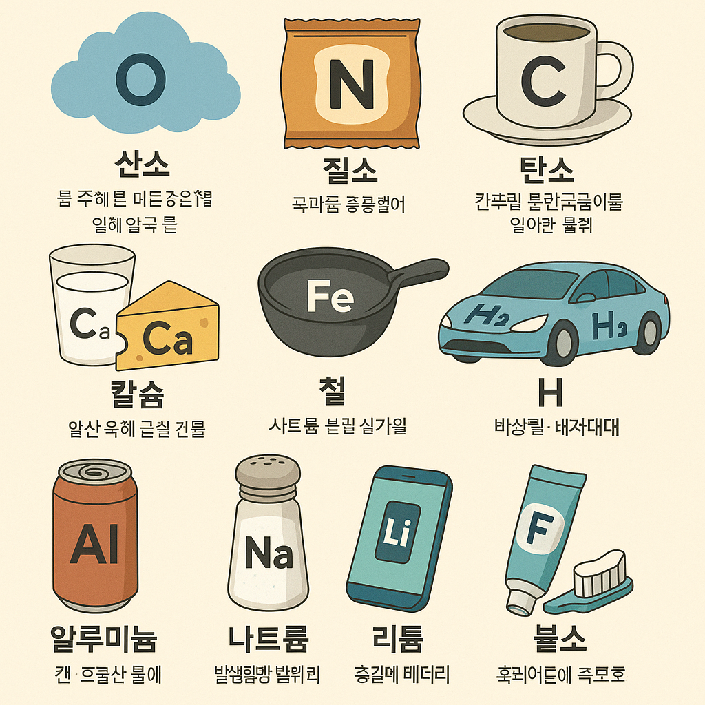 일상 속에서 매일 마주치는 원소 10가지, 알고 보면 더 신기한 과학 이야기