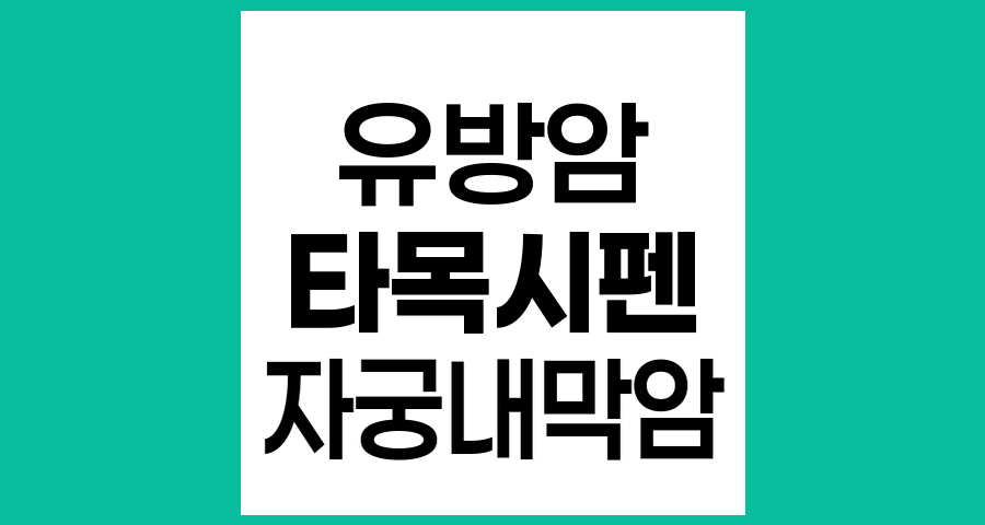 유방암 치료제 타목시펜과 자궁내막암 발생 위험