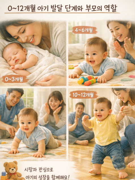 아이의 첫 1년, 성장 발달 단계와 부모가 꼭 알아야 할 교육 방법