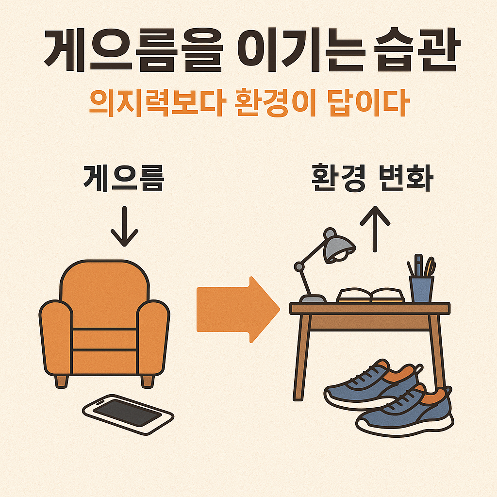 게으름을 이기는 습관|의지력보다 환경이 답이다