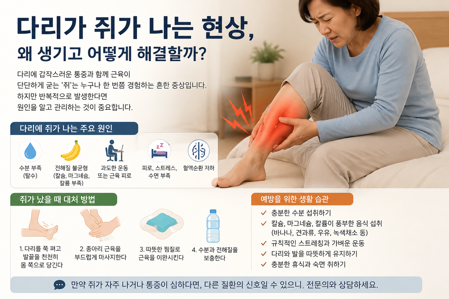 다리가 쥐가 나는 현상