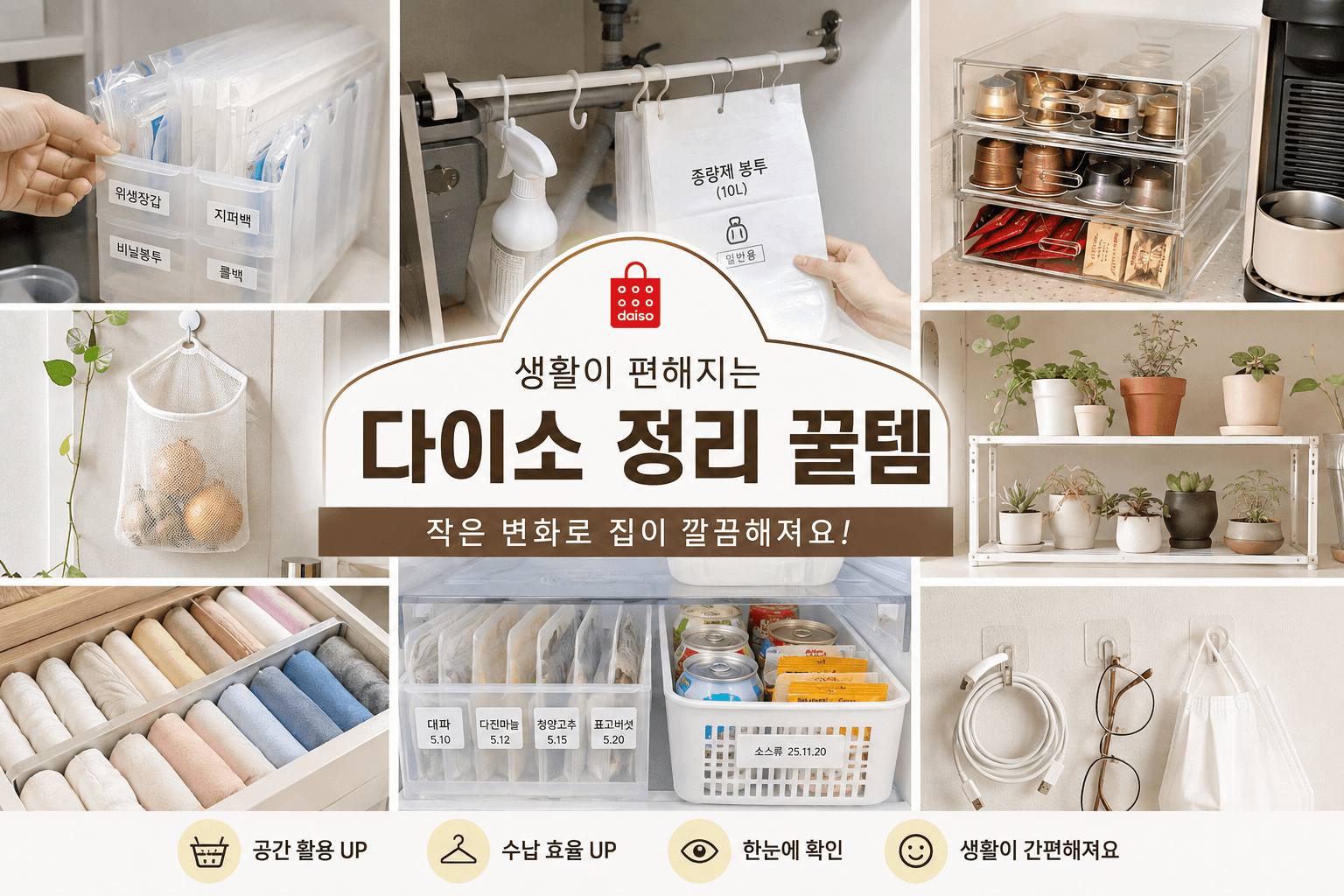 다이소 정리 추천템