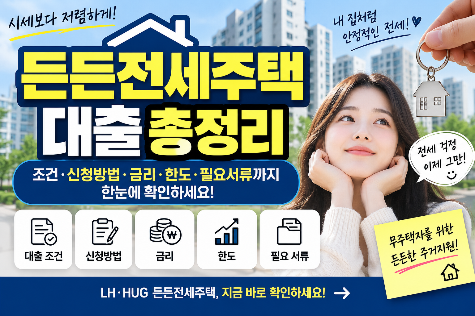 든든전세주택 대출 2026|조건·신청방법·금리·한도·필요서류 총정리