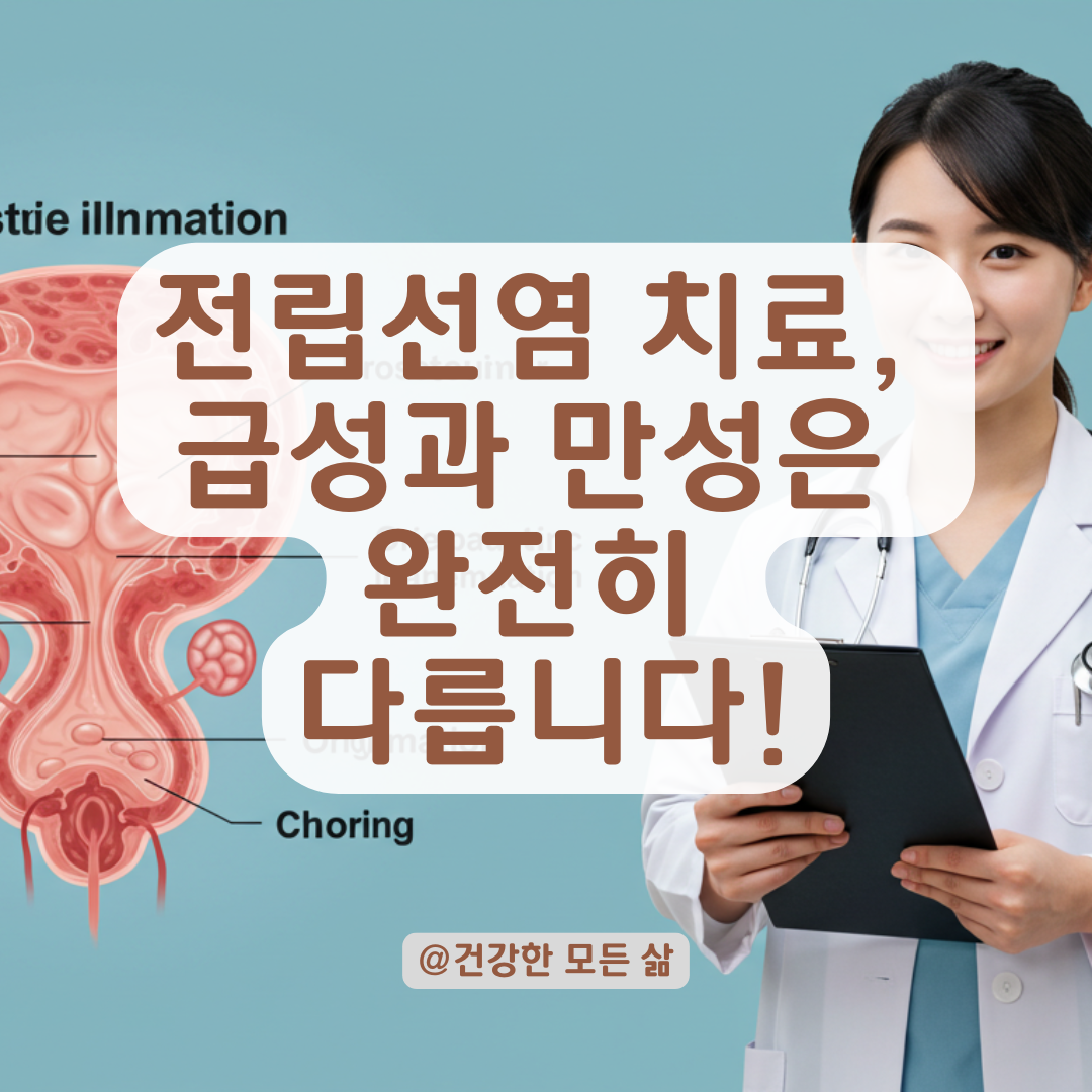 전립선염 치료는 급성&middot;만성에 따라 이렇게 달라집니다