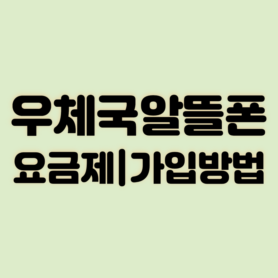 우체국 알뜰폰