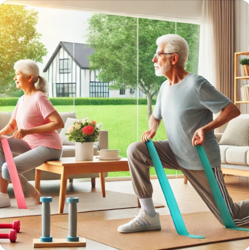 시니어를 위한 맞춤 운동 방법 이미지