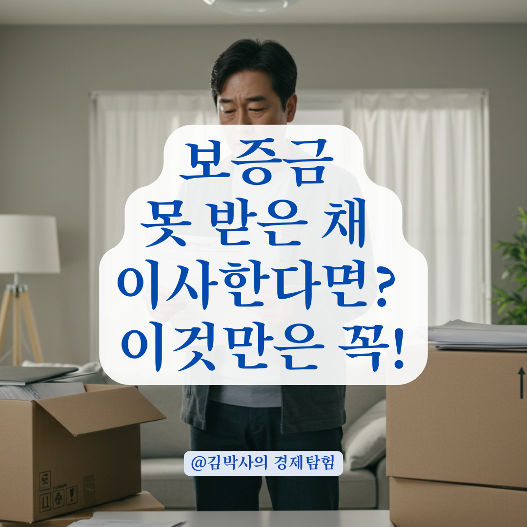 집주인 협의 하에 이사할 때, 보증금 안전하게 돌려받는 절차와 주의사항.