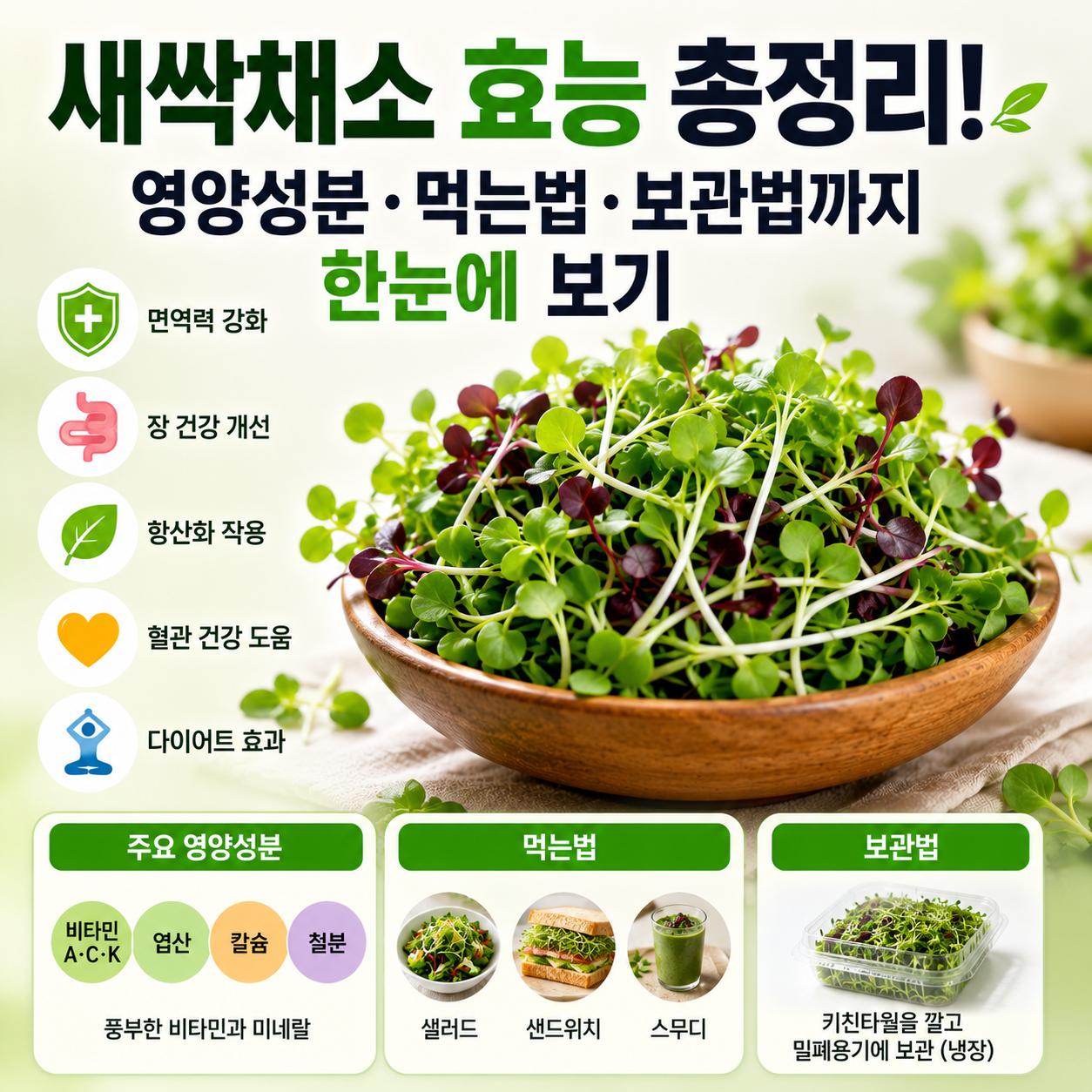 새싹채소 효능