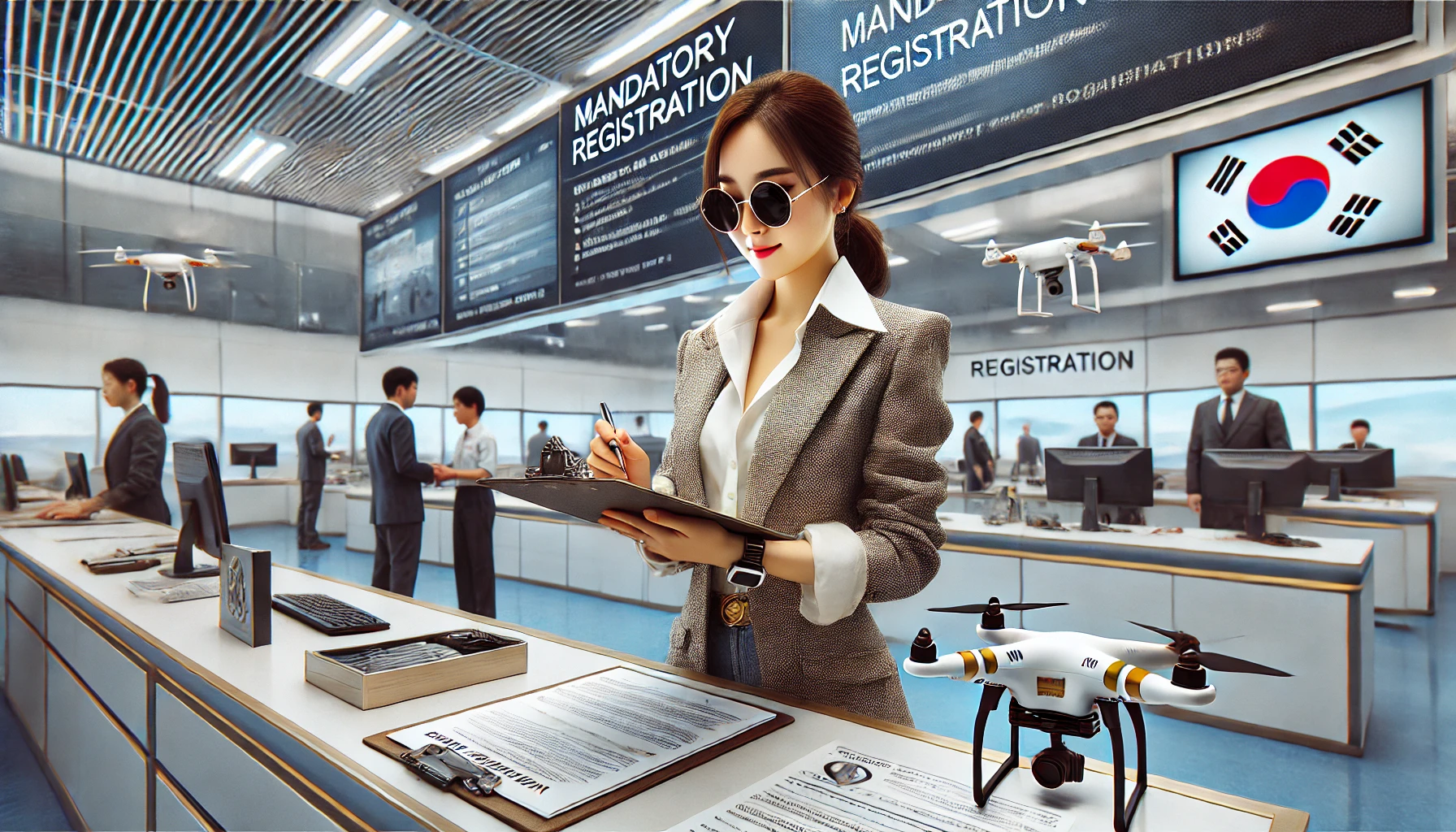 드론 장치 신고하는 이미지