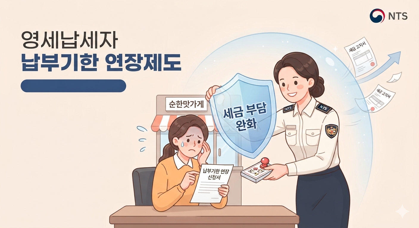 돈 묶여 힘든 소상공인 주목! 영세납자를 위한 국세 납부기한 연장제도 완벽 정리