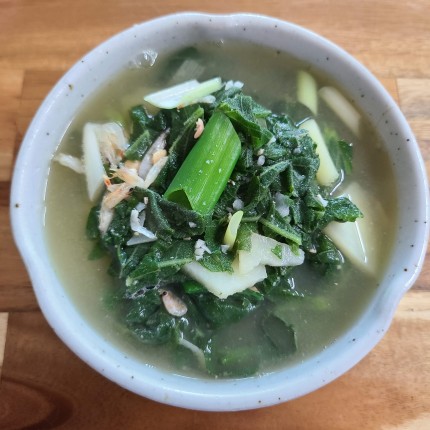 호박잎-감자된장국-끓이는법