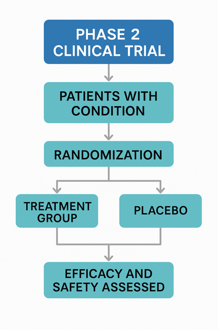임상 2상 흐름도