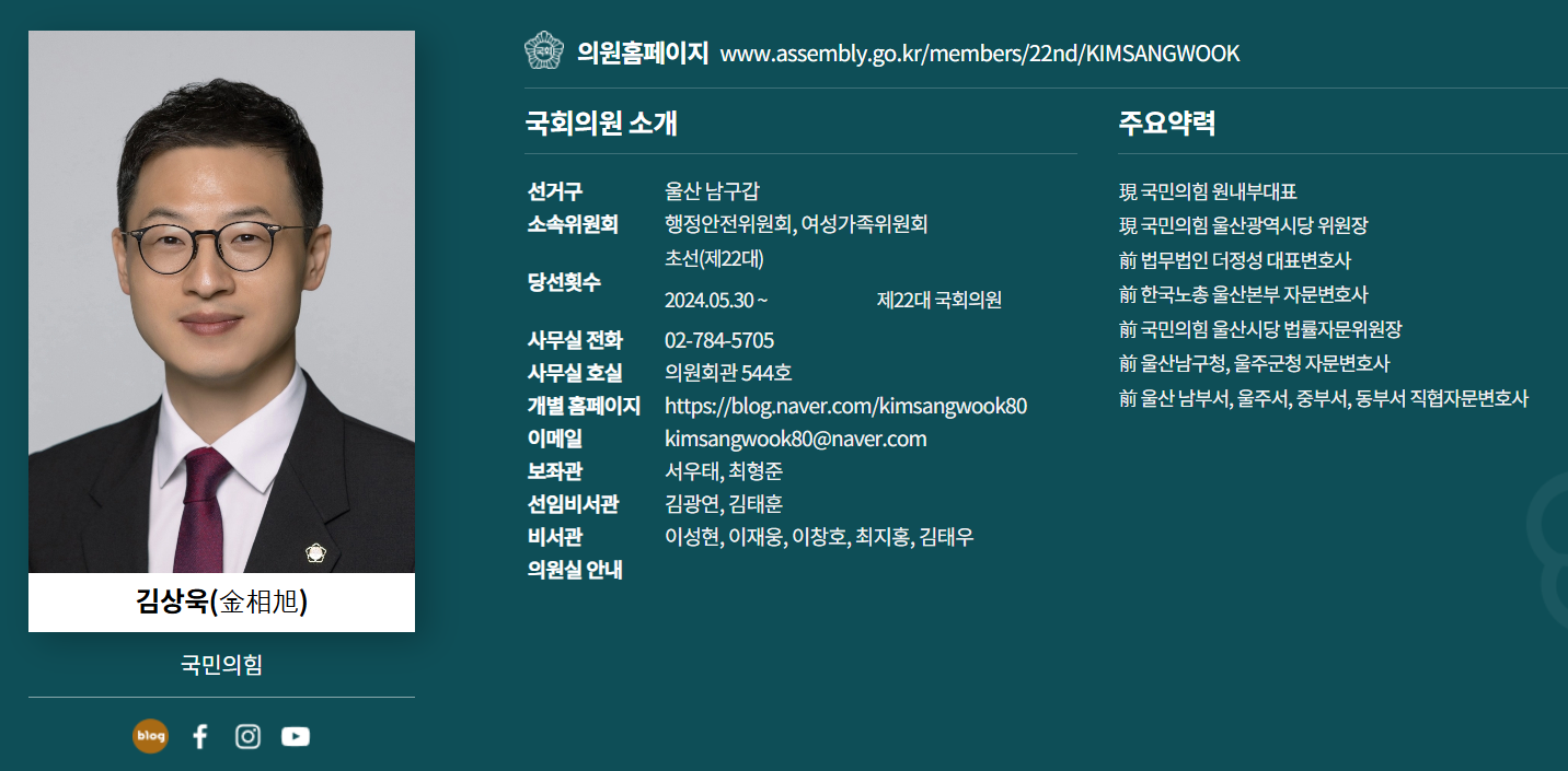 국민의힘 국회의원 전체 명단, 탄핵투표 불참, 참여, 국민의 힘 전체 사진 연락처 SNS