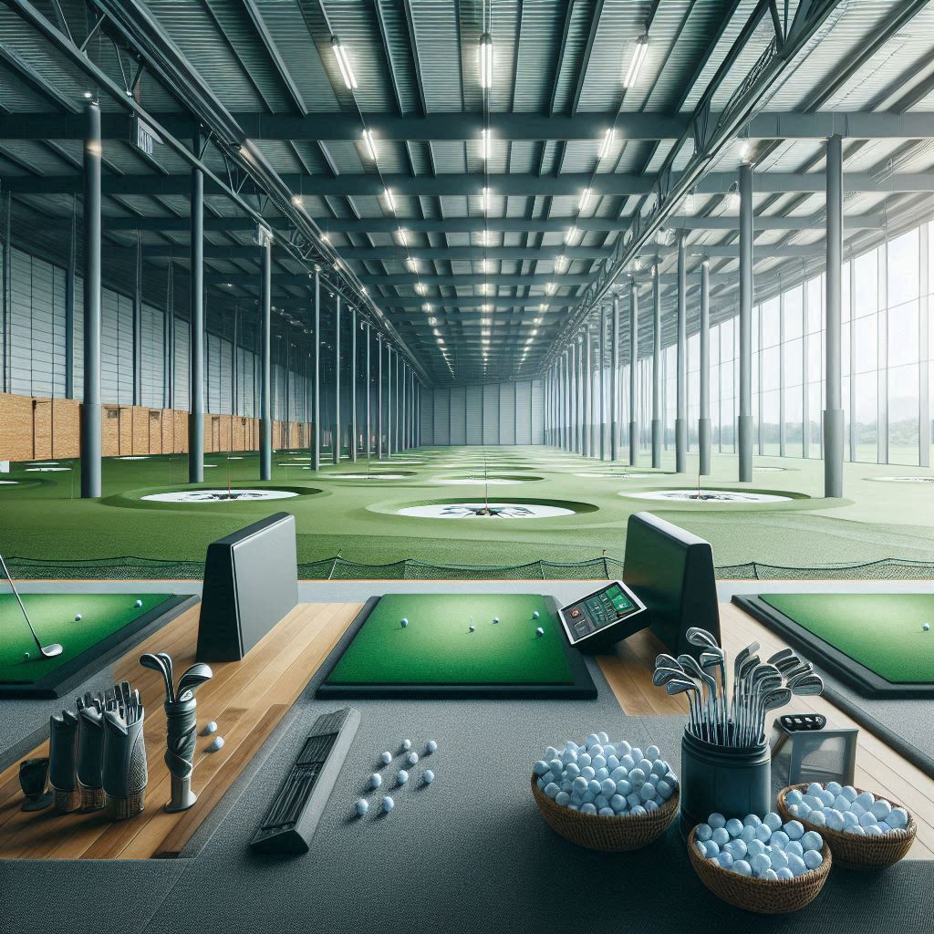 실내골프연습장 배경