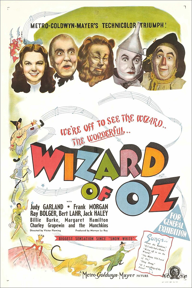 Wizard of OZ movie poster 오즈의 마법사 영화 포스터 (1939)