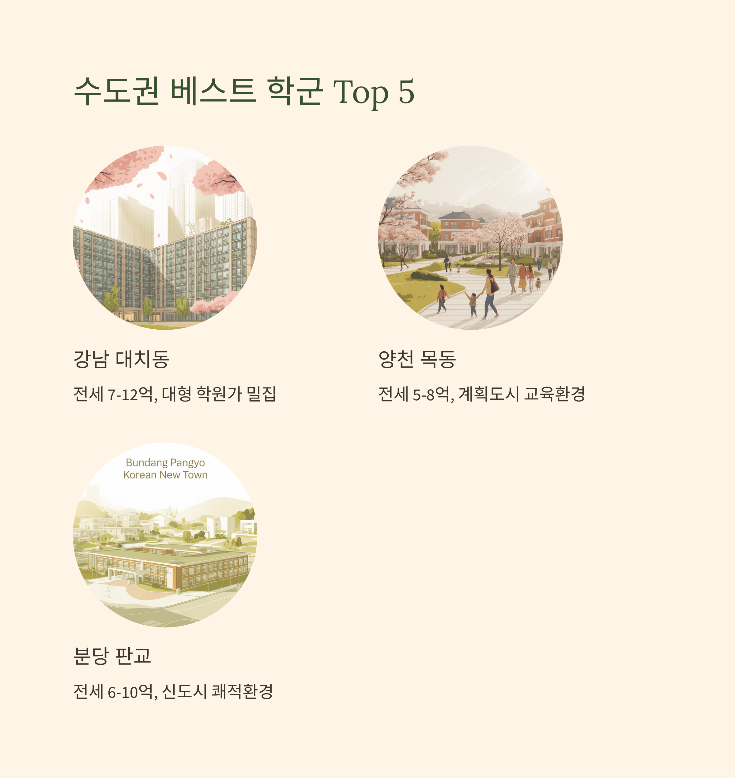 수도권 베스트 학군 Top 5