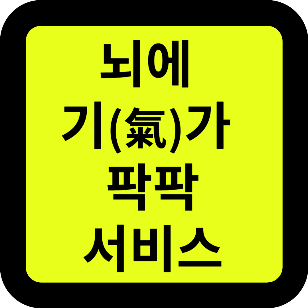 뇌에 기(氣)가 팍팍 서비스