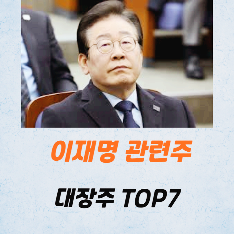 이재명 관련주 대장주 TOP7 주식