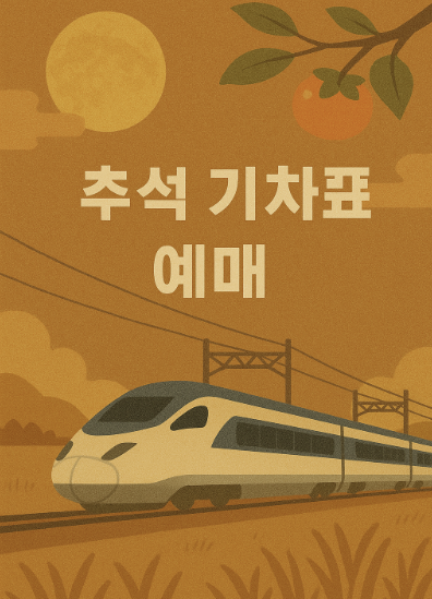 2025 추석 KTX 기차표 예매 일정 총정리 &ndash; 코레일 및 SRT 예매 버튼 관련 사진