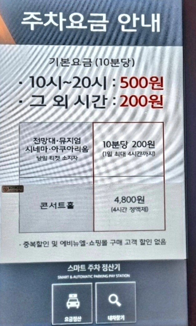 롯데몰 주차