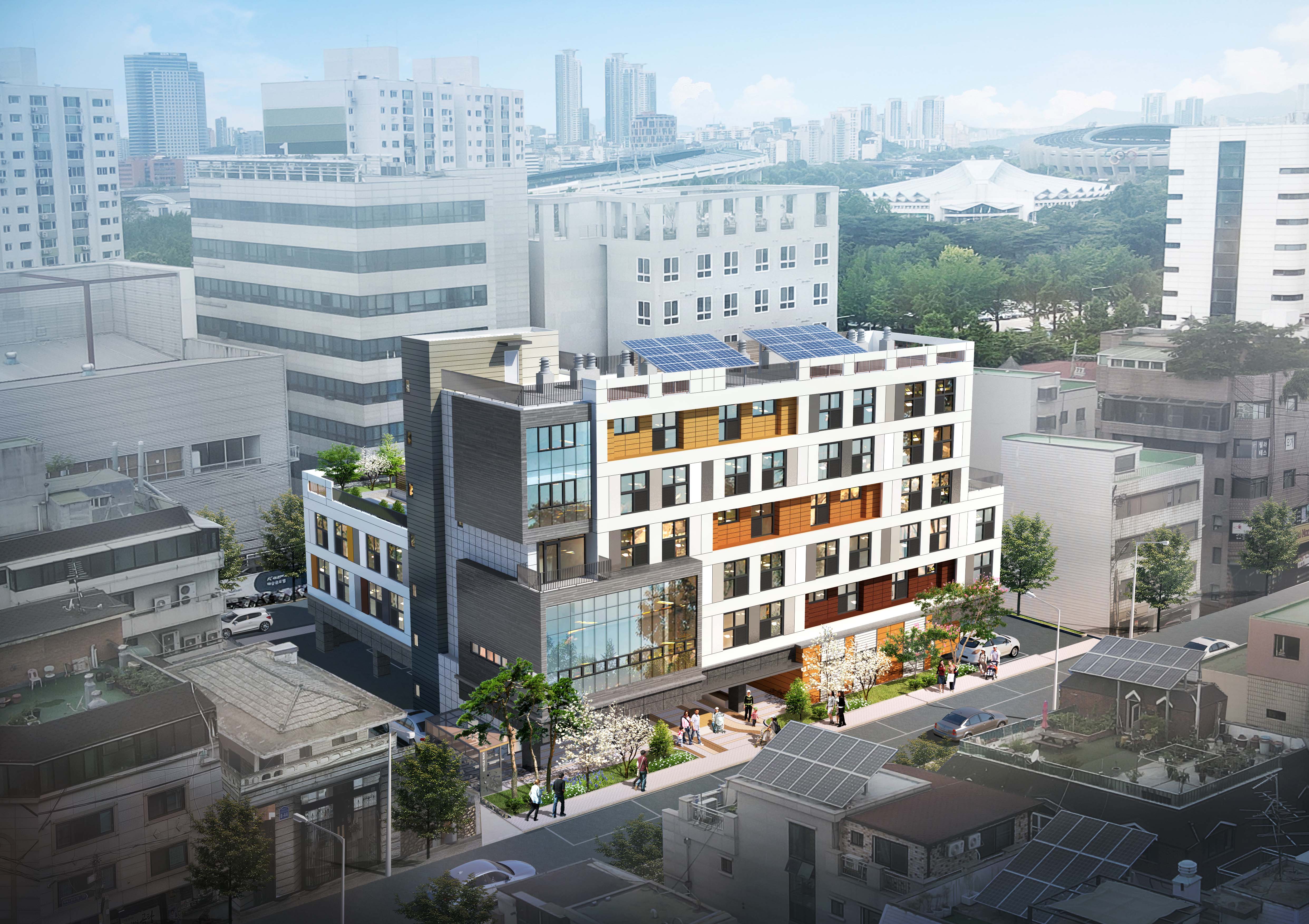 서울 잠실 행복주택 단지조감도