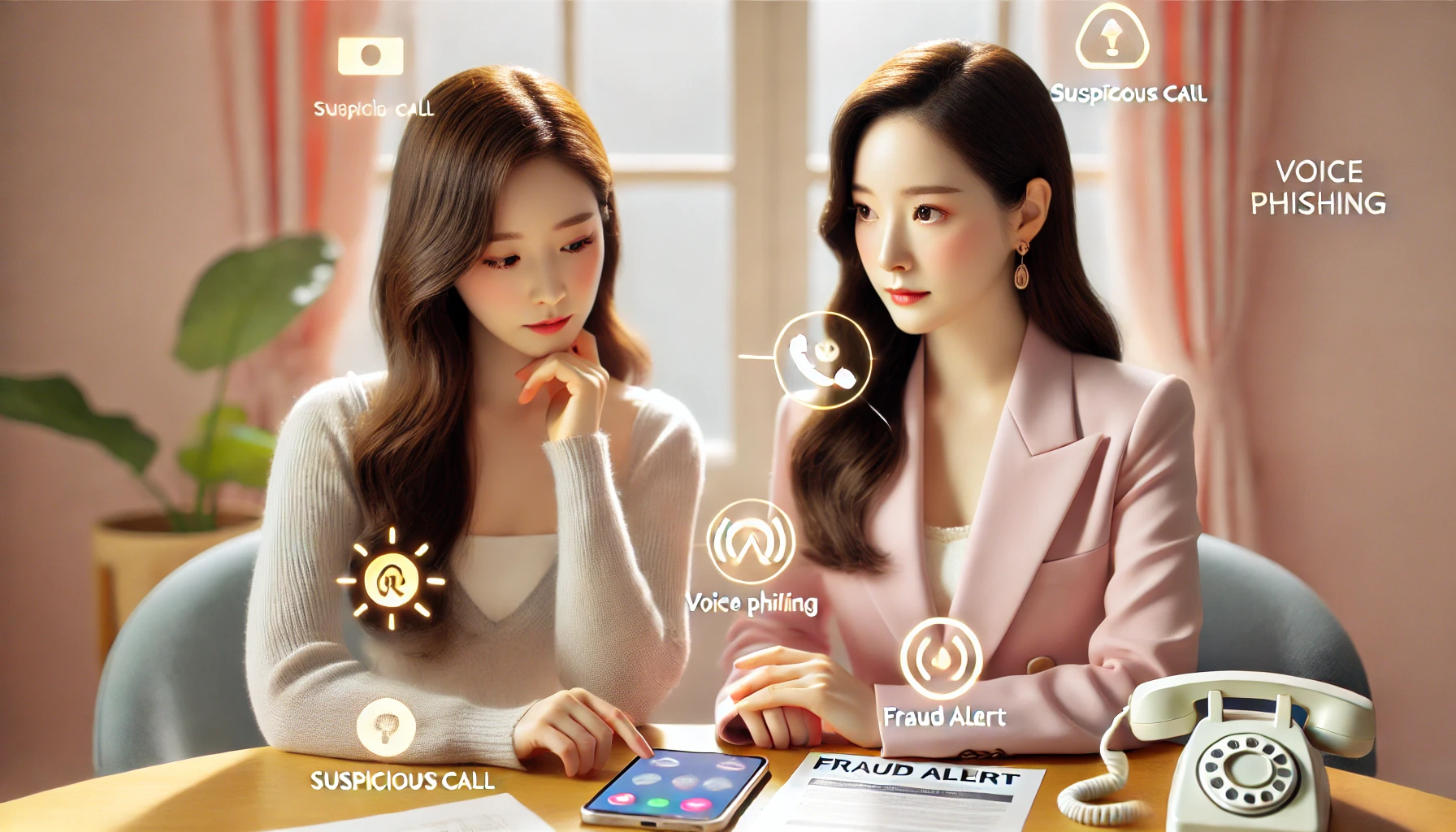 보이스피싱 금융사기 유형 확인하는 이미지