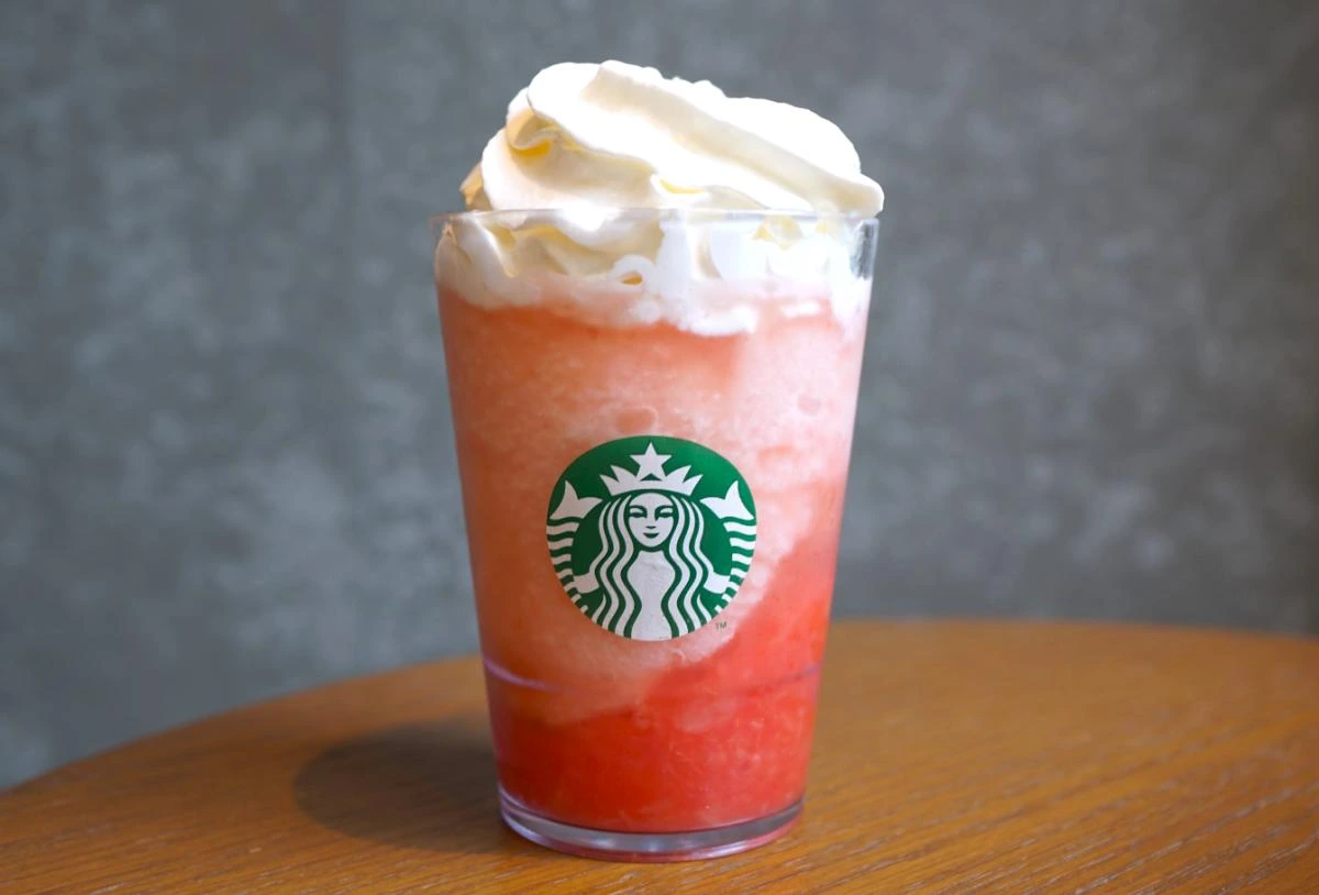 '러브 & 피치 프라페치노®'는 어떤 맛일까