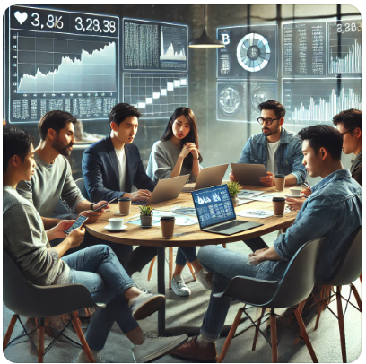 투자자들의 모습