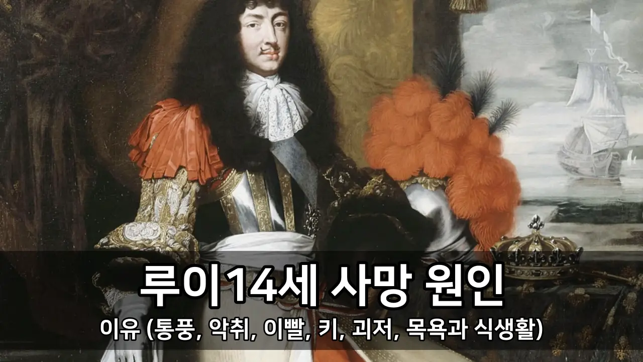 루이14세 사망 원인 - 이유 (통풍, 악취, 이빨, 키, 괴저, 목욕과 식생활)
