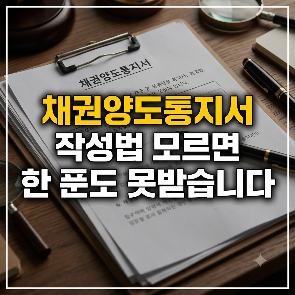 채권양도통지서 작성방법