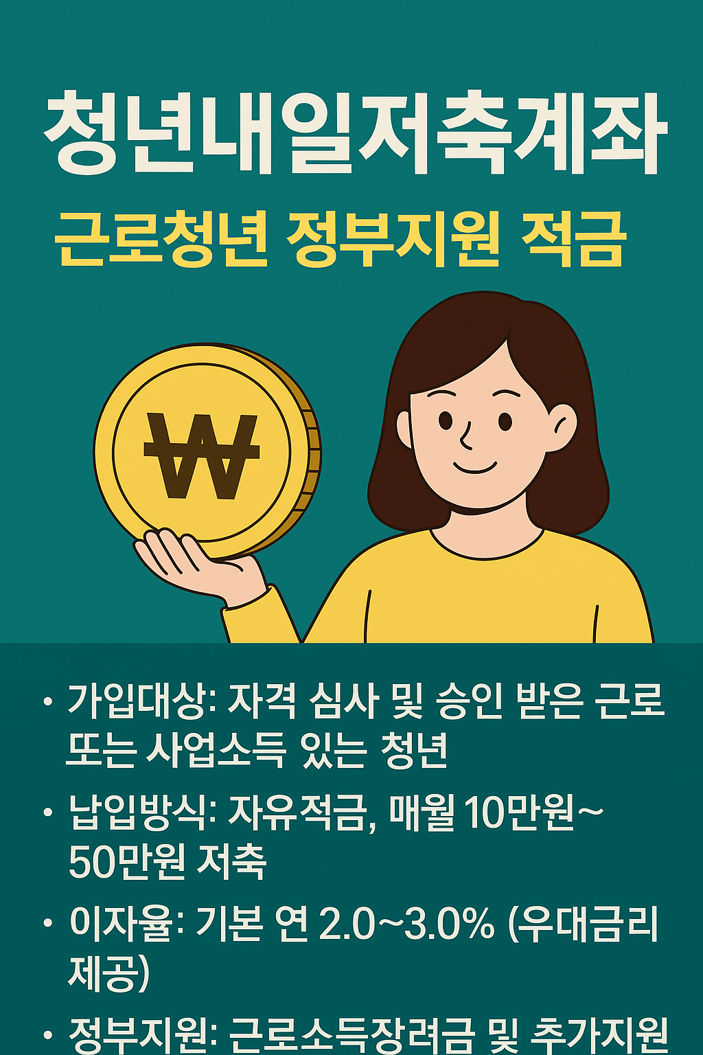 2025 청년내일저축계좌 조건 총정리