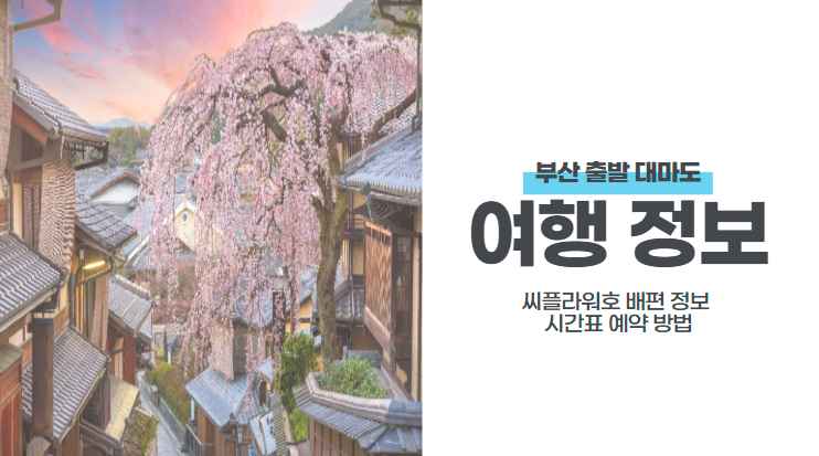 부산-출발-해외여행-대마도-배편