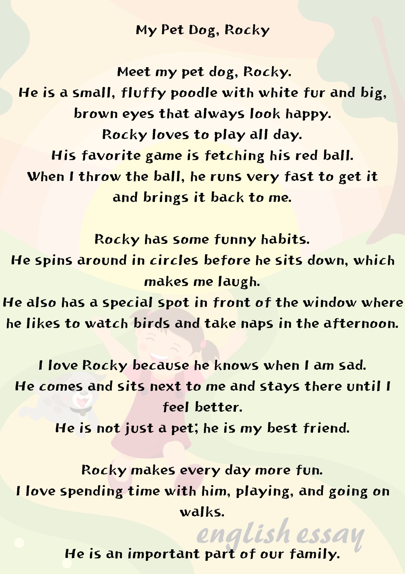 My Pet Dog 나의 애완견