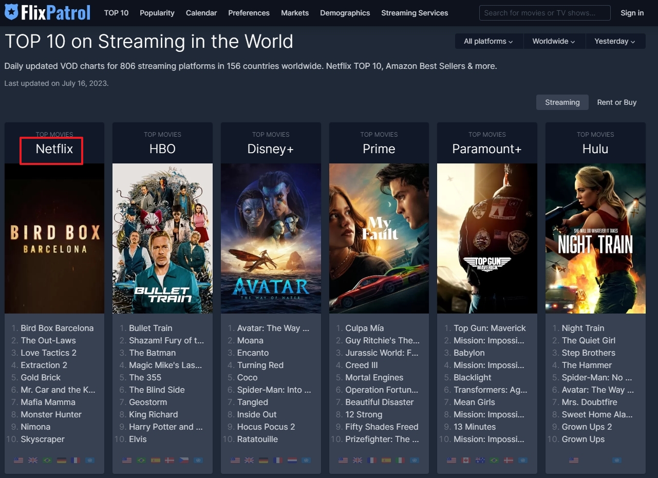넷플릭스 로고를 클릭하는 모습